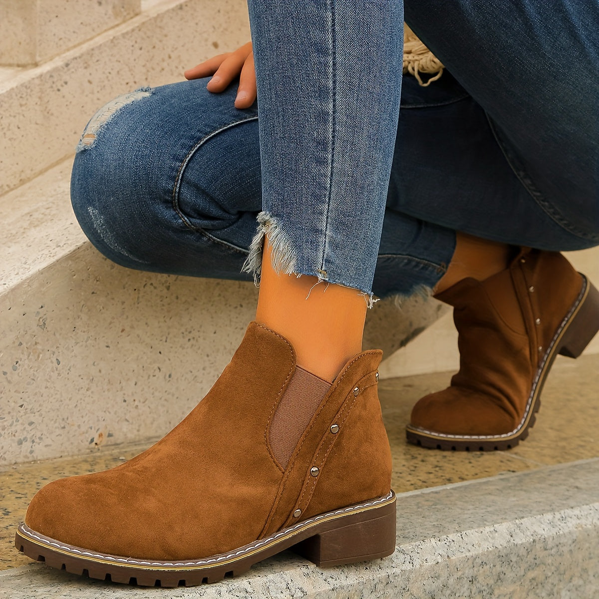 Comfortabele Chunky Chelsea Boots voor Dames - Afbeelding 4