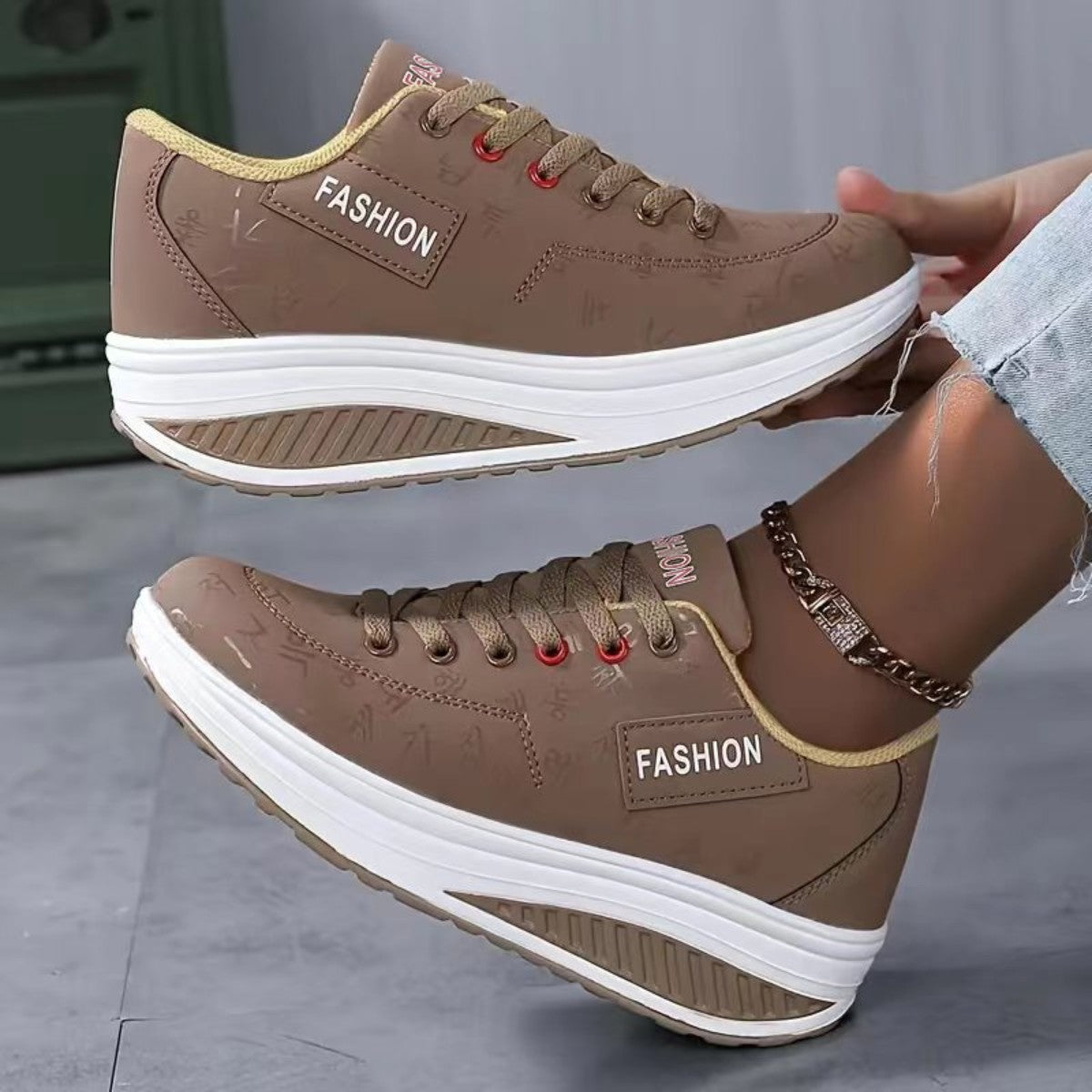 Lila - Modieuze wedge sneakers voor dames - Afbeelding 3