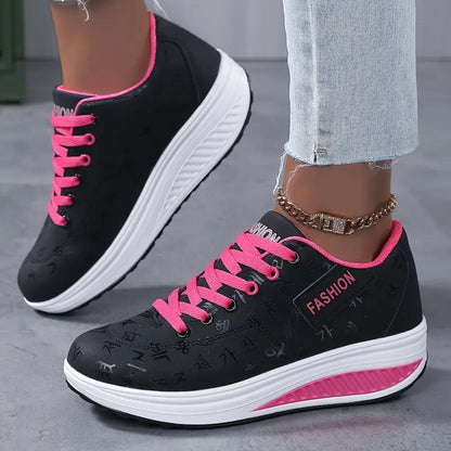 Lila - Modieuze wedge sneakers voor dames - Afbeelding 4
