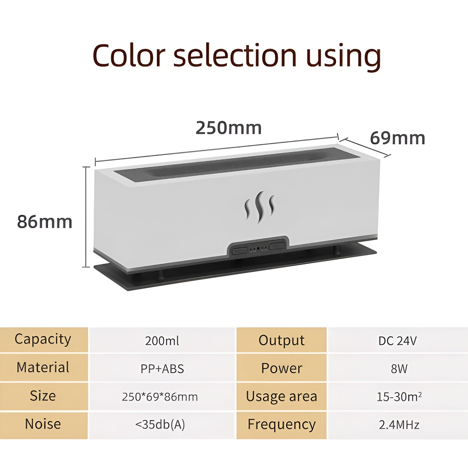 FlameWave 3-in-1 draagbare aroma luchtbevochtiger met vlamverlichting - Afbeelding 10
