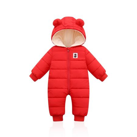 Milo - Winter unisex romper met berenoortjes