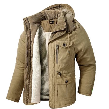 Warme heren militaire parka | Nicholas winterjas met fleece voering