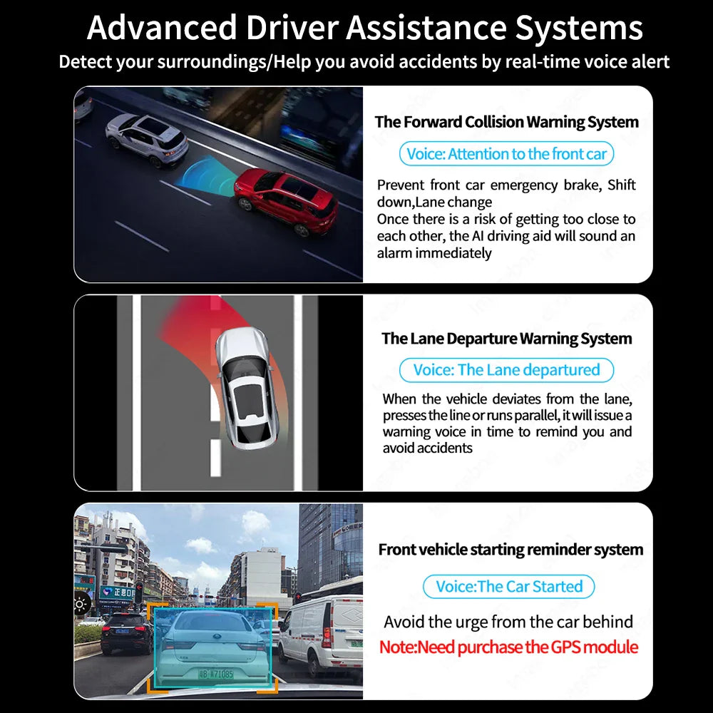 QuickView - 10.26" 4K Dash Cam met draadloze CarPlay, Android Auto, 5G WiFi en GPS - Afbeelding 4