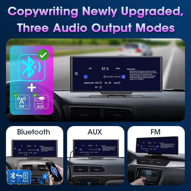 AutoScreen Vision - Auto DVR met CarPlay, Android Auto en 4K Dashcam - Afbeelding 7