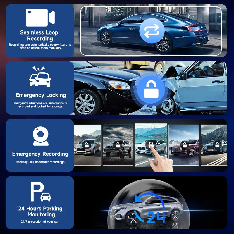 AutoScreen Vision - Auto DVR met CarPlay, Android Auto en 4K Dashcam - Afbeelding 11