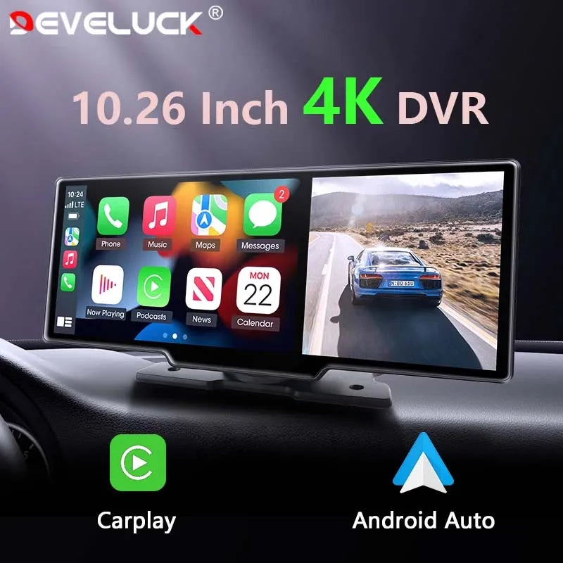 AutoScreen Vision - Auto DVR met CarPlay, Android Auto en 4K Dashcam - Afbeelding 6