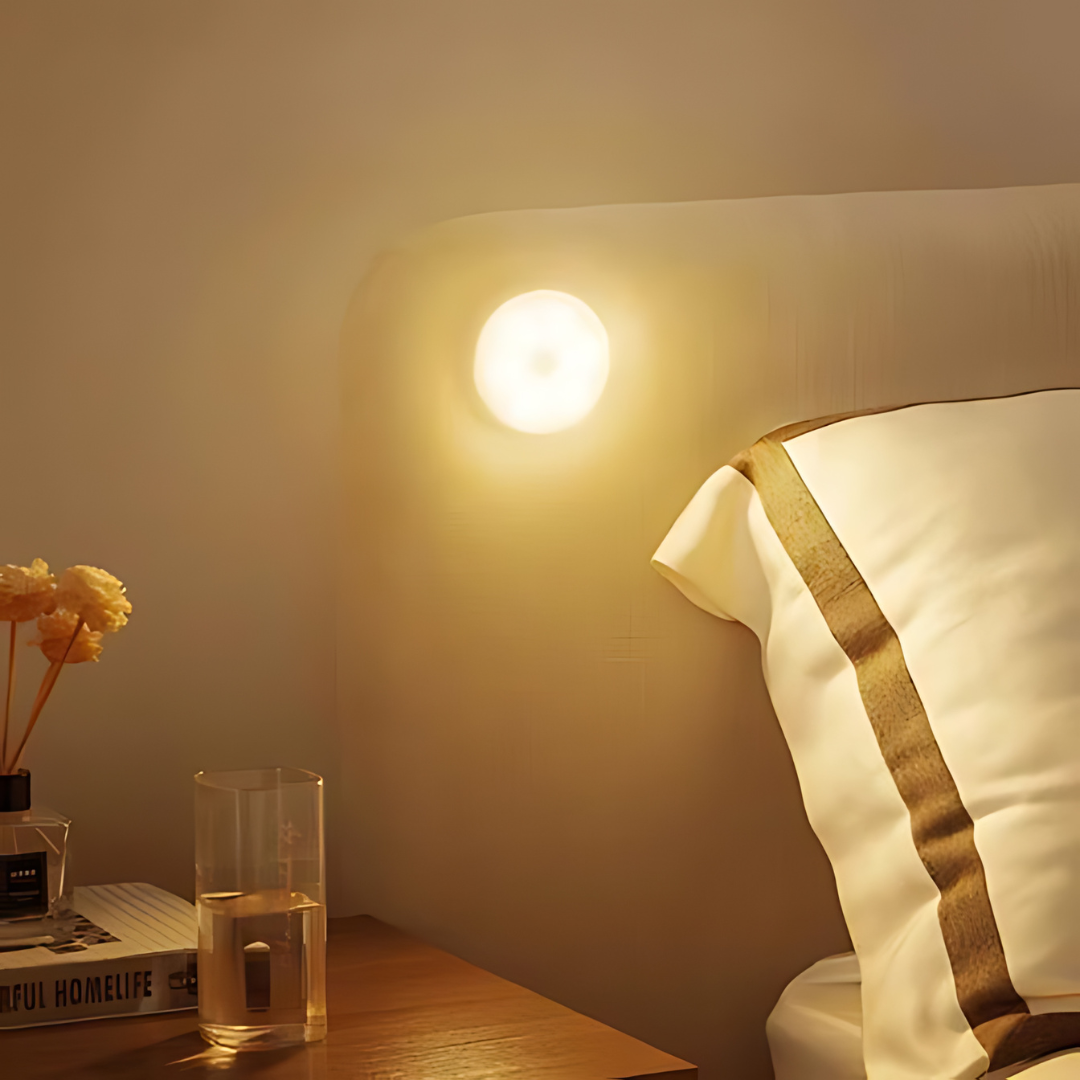 Ronde LED-wandlamp met bewegingssensor | oplaadbaar en energiezuinig - Afbeelding 4