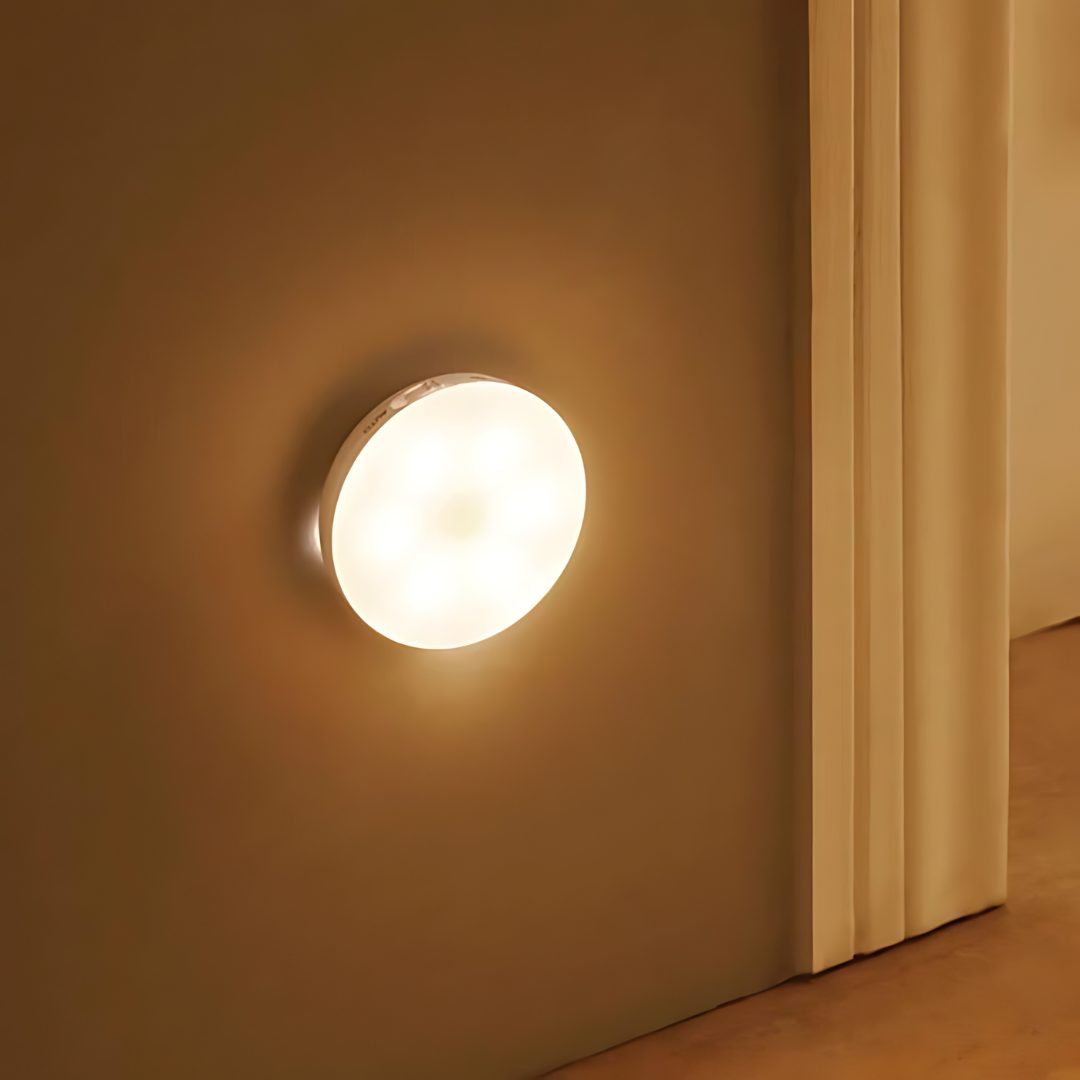 Ronde LED-wandlamp met bewegingssensor | oplaadbaar en energiezuinig - Afbeelding 2