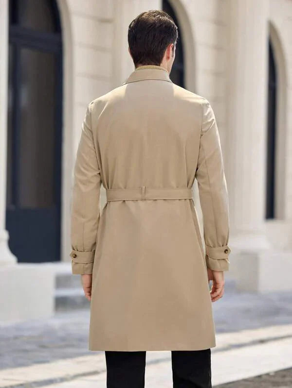 Beige trenchcoat voor heren | lichtgewicht en waterafstotend - Afbeelding 2
