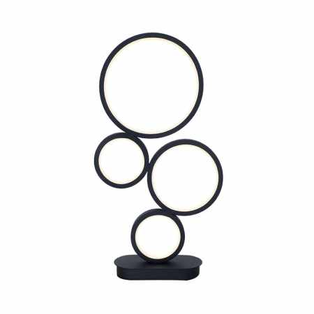 Stapel tafellamp met cirkelvormige voet | minimalistisch en modern design