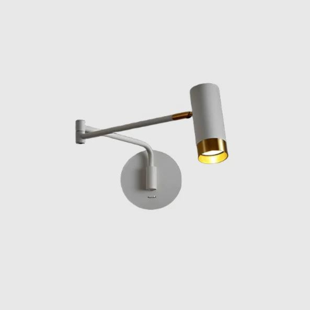 Moderne metalen wandlamp | 360° verstelbaar design en dimbare verlichting - Afbeelding 3