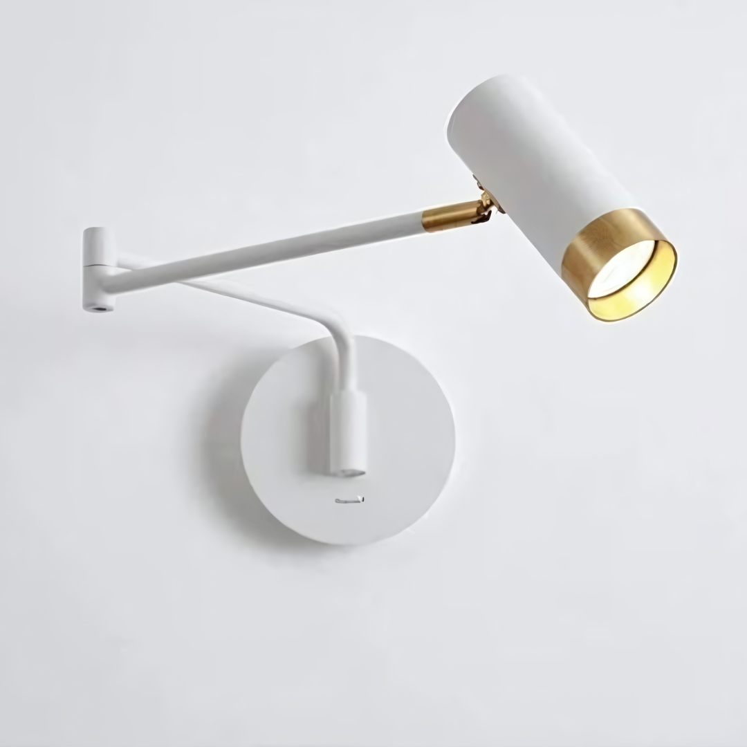 Moderne metalen wandlamp | 360° verstelbaar design en dimbare verlichting - Afbeelding 11