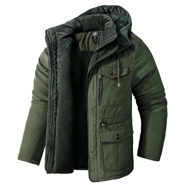 Warme heren militaire parka | Nicholas winterjas met fleece voering - Afbeelding 2