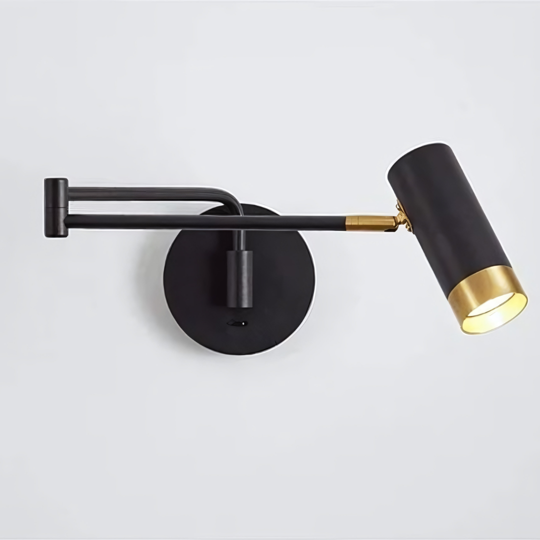 Moderne metalen wandlamp | 360° verstelbaar design en dimbare verlichting - Afbeelding 12