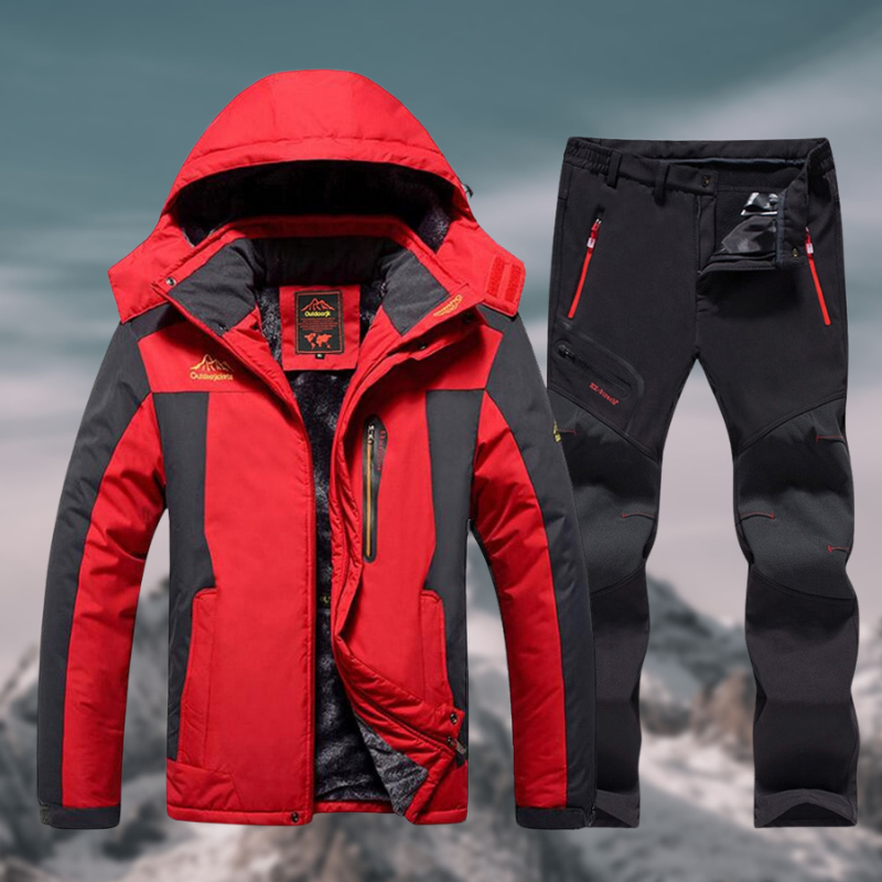 Waterdichte ski set voor heren | duurzame jas en broek voor winteravonturen - Afbeelding 2