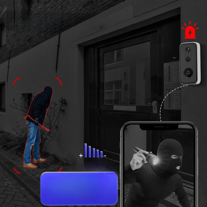 SecureView draadloze slimme videodeurbel - Afbeelding 3