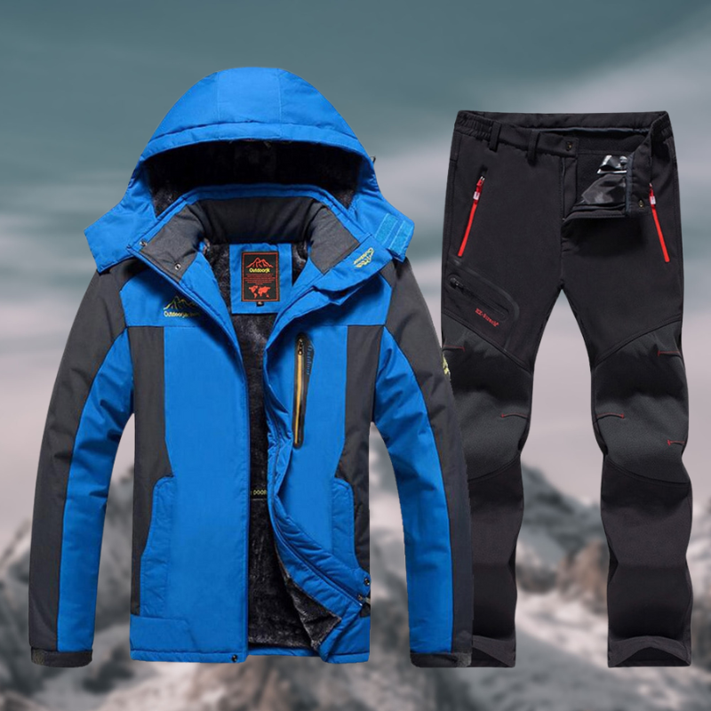 Waterdichte ski set voor heren | duurzame jas en broek voor winteravonturen - Afbeelding 3