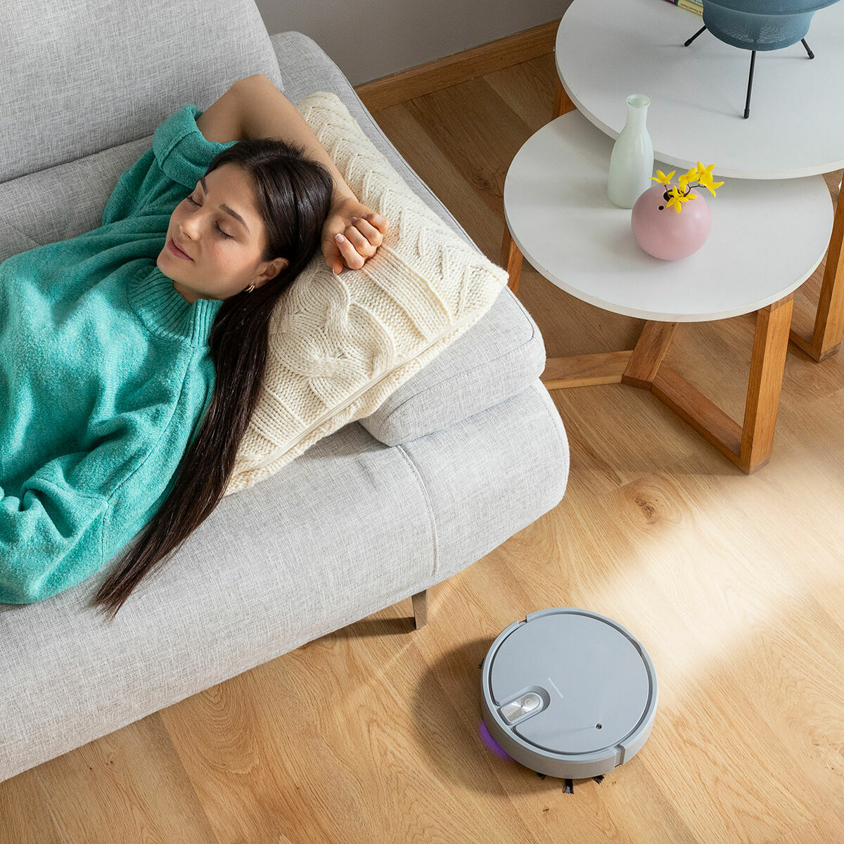 PureSweep 5-in-1 robotstofzuiger – stil en oplaadbaar voor optimaal schoonmaakgemak - Afbeelding 3