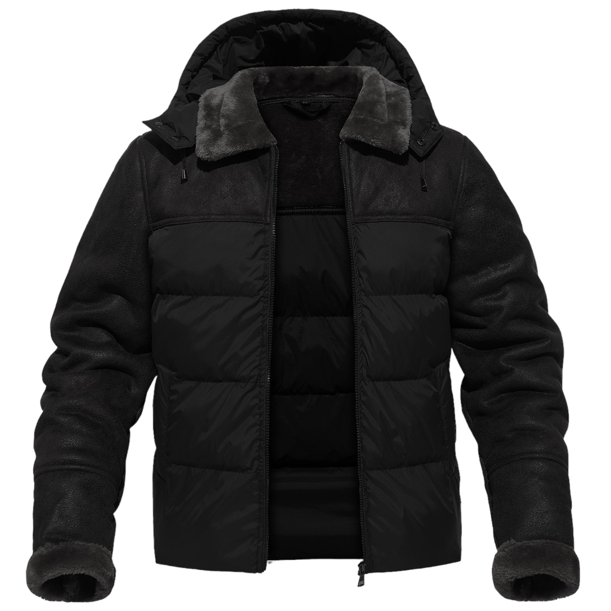 Geïsoleerde sherpa gevoerde puffer jas voor heren | ultieme warmte en comfort - Afbeelding 2