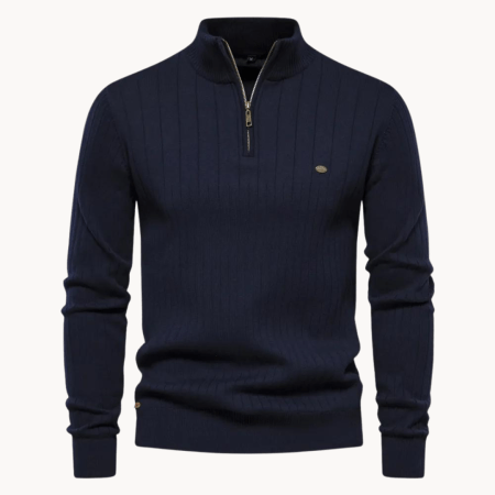 Benton | Quarter-zip heren trui – modern en comfortabel