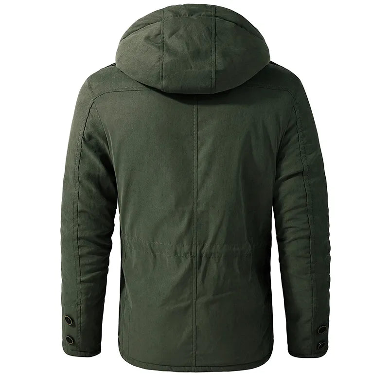 Warme heren militaire parka | Nicholas winterjas met fleece voering - Afbeelding 4