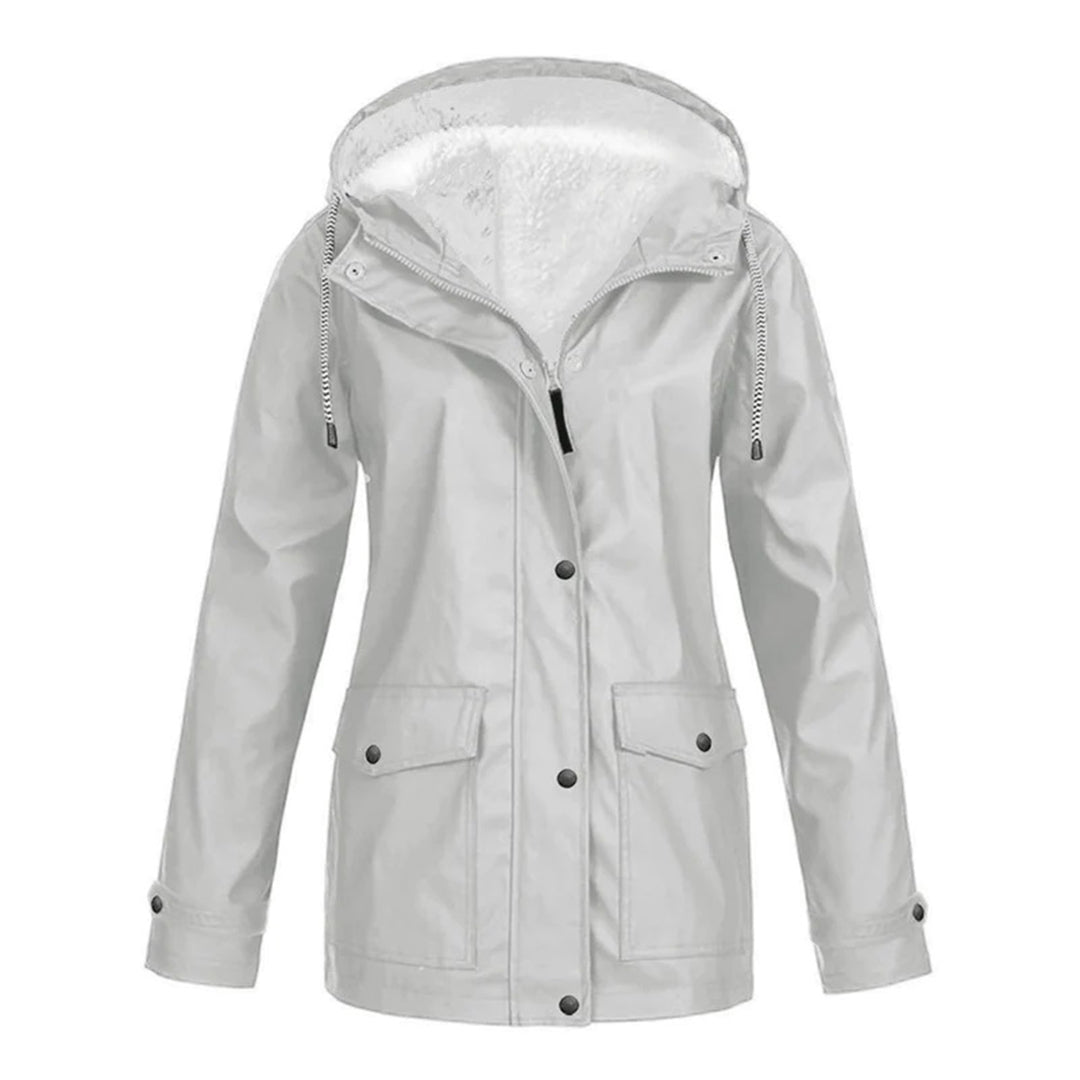 Dames ski parka | warme en waterdichte winterjas met fleece-gevoerde capuchon - Afbeelding 5