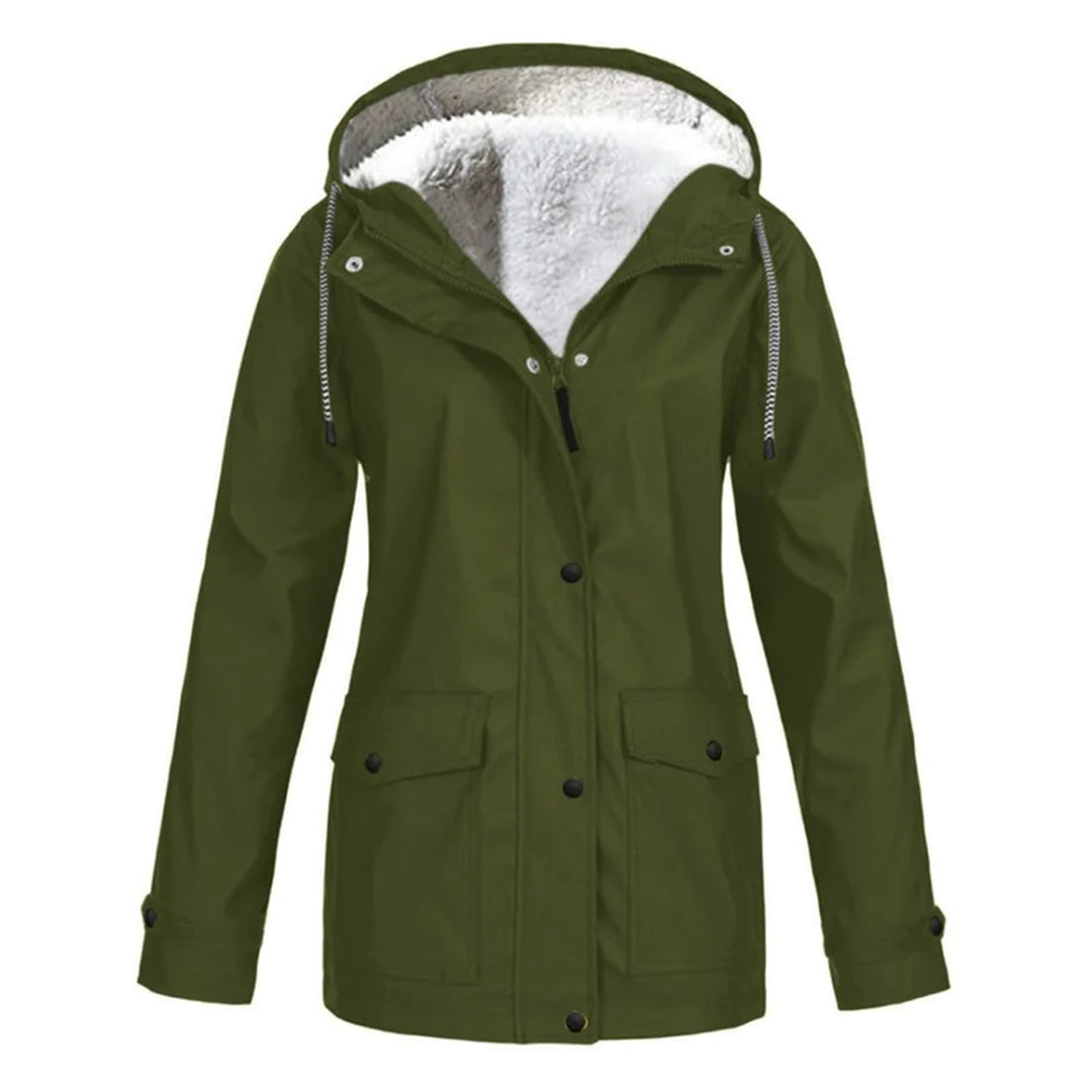 Dames ski parka | warme en waterdichte winterjas met fleece-gevoerde capuchon - Afbeelding 11