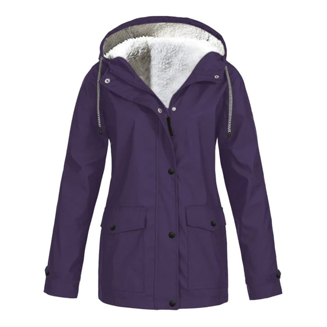 Dames ski parka | warme en waterdichte winterjas met fleece-gevoerde capuchon - Afbeelding 7