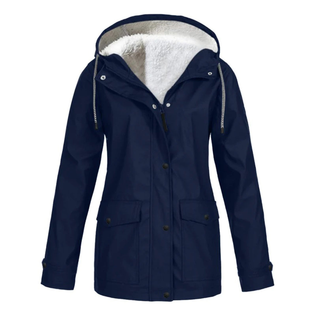 Dames ski parka | warme en waterdichte winterjas met fleece-gevoerde capuchon - Afbeelding 3