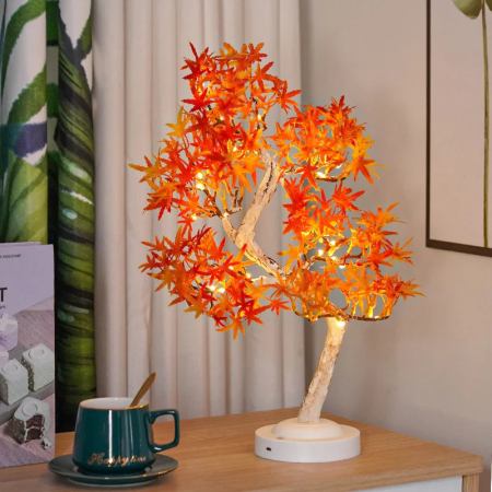 LeafLight Bonsai | Decoratieve tafellamp en nachtlamp met LED-verlichting