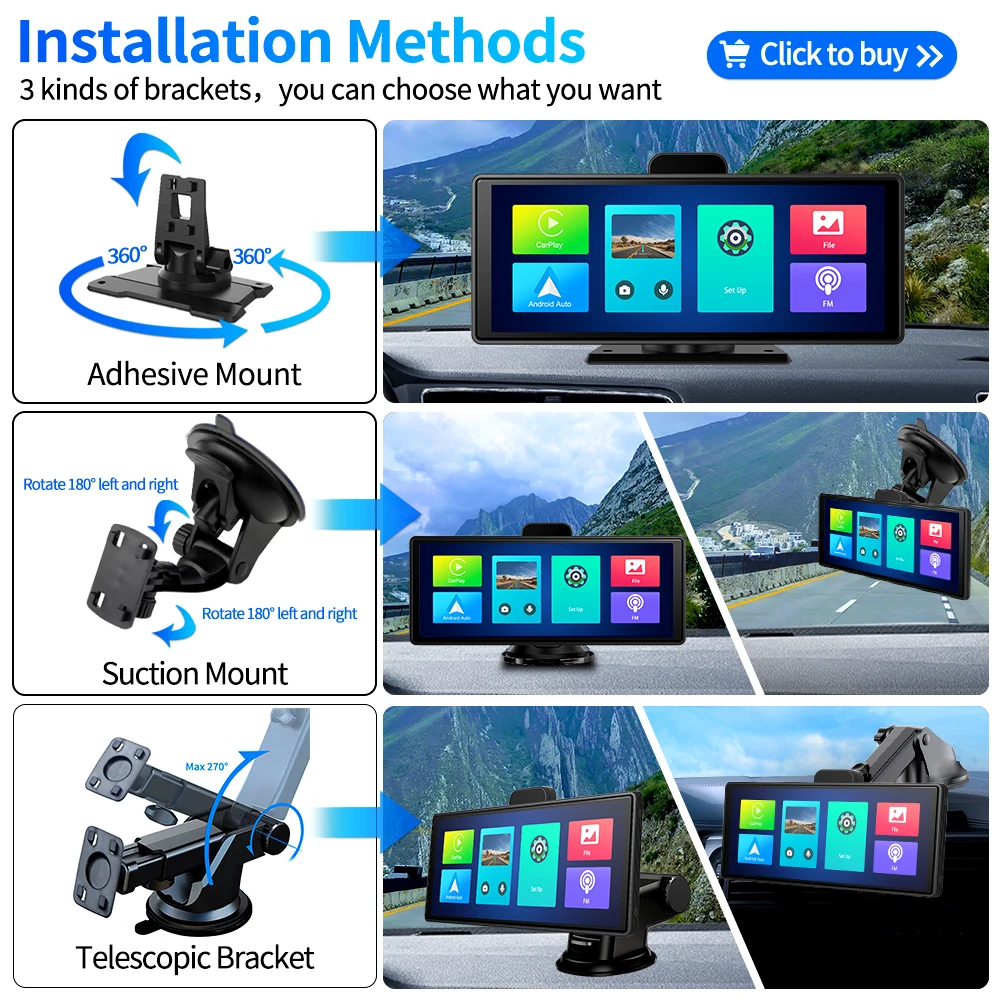 QuickView Dash Cam functies