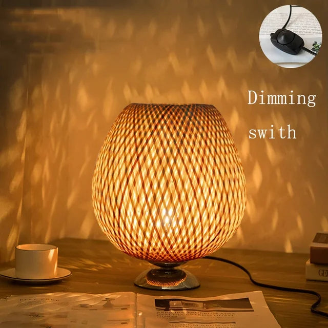 BambooHeritage | Vintage tafellamp van duurzaam bamboe - Afbeelding 9