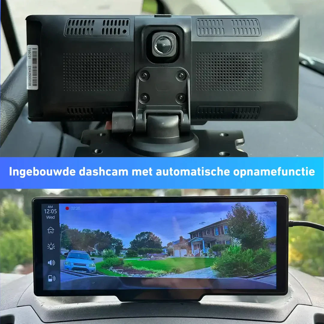 SmartDrive - CarPlay en Android Auto 10" display met 4K camera - Afbeelding 3