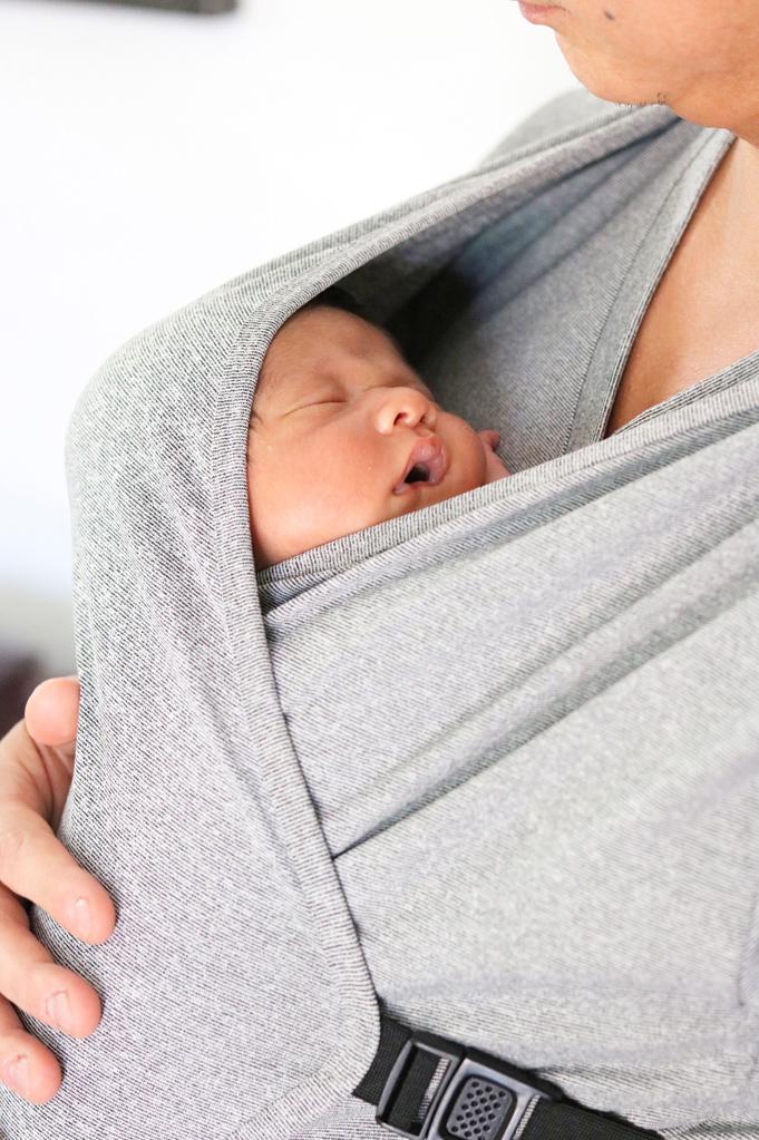 Grijze babydraagshirt voor mannen - Afbeelding 6