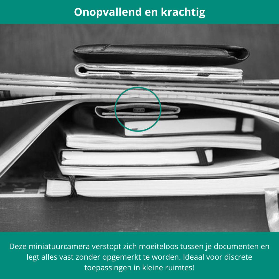 Compacte HD beveiligingscamera met audio | 1080p, nachtzicht en bewegingsdetectie - Afbeelding 4