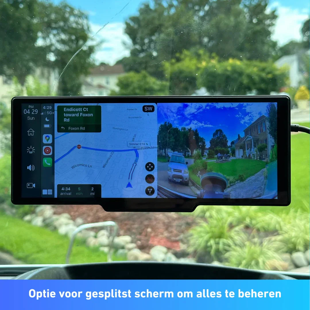 SmartDrive - CarPlay en Android Auto 10" display met 4K camera - Afbeelding 7