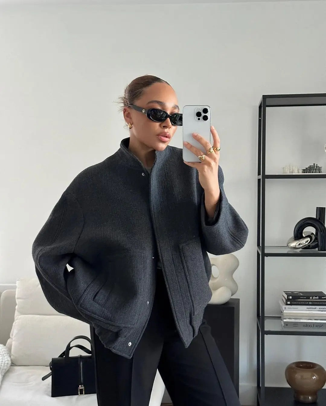 Angel | Tijdloze tweed jas – modern en veelzijdig - Afbeelding 8