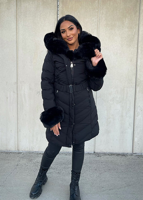 Zara | Winterjas met imitatiebont - Afbeelding 5